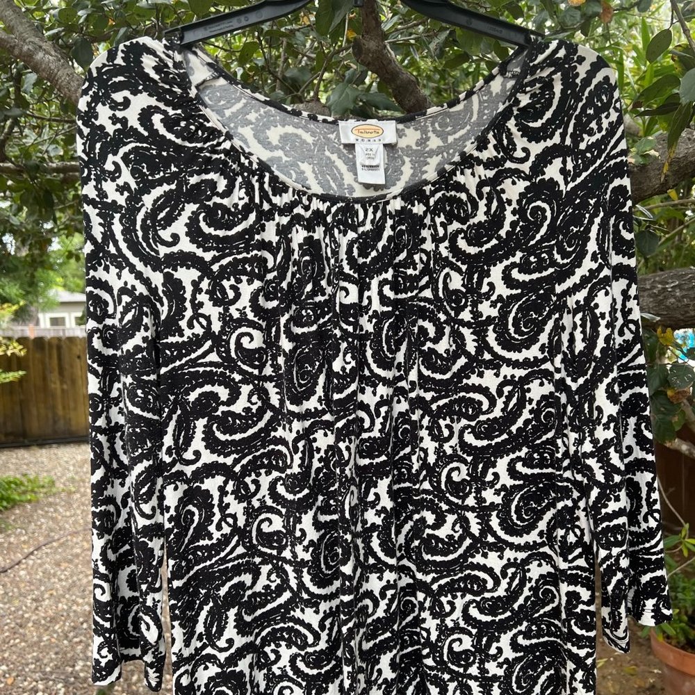 Talbots Paisley Top